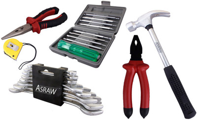 

Asraw Hand Tool Kit(14 Tools), Multicolor