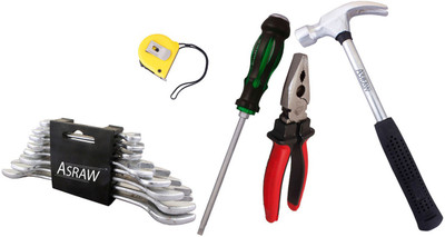

Asraw Hand Tool Kit(13 Tools), Multicolor