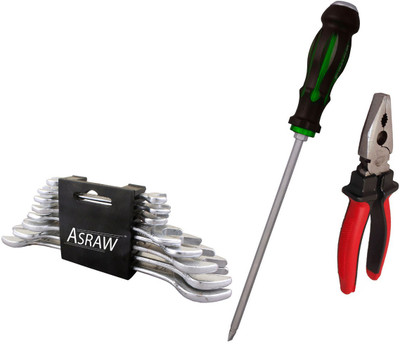 

Asraw Hand Tool Kit(11 Tools), Multicolor
