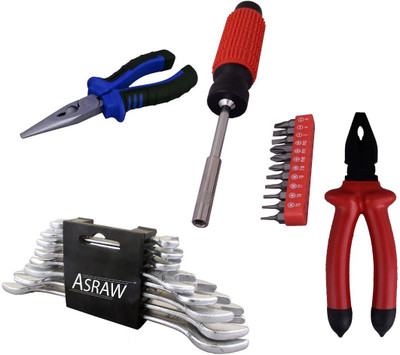 

Asraw Hand Tool Kit(12 Tools), Multicolor