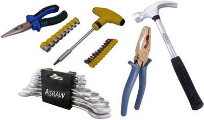

Asraw Hand Tool Kit(13 Tools), Multicolor
