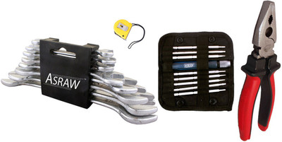 

Asraw Hand Tool Kit(12 Tools), Multicolor