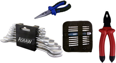 

Asraw Hand Tool Kit(12 Tools), Multicolor