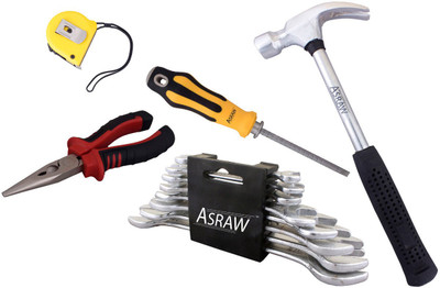 

Asraw Hand Tool Kit(13 Tools), Multicolor