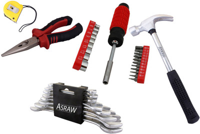 

Asraw Hand Tool Kit(13 Tools), Multicolor