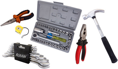 

Asraw Hand Tool Kit(14 Tools), Multicolor