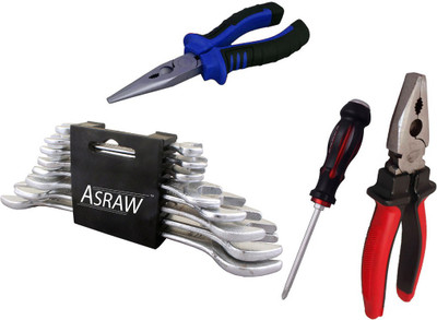 

Asraw Hand Tool Kit(12 Tools), Multicolor
