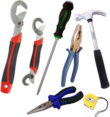 

Asraw Hand Tool Kit(7 Tools), Multicolor