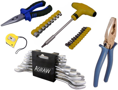 

Asraw Hand Tool Kit(13 Tools), Multicolor