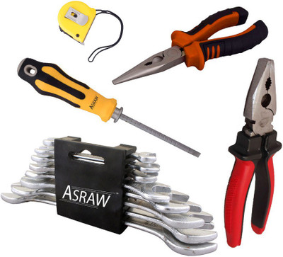 

Asraw Hand Tool Kit(13 Tools), Multicolor