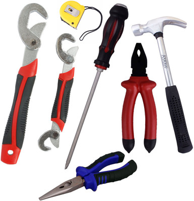 Asraw Hand Tool Kit(7 Tools), Multicolor