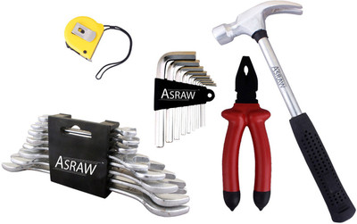 

Asraw Hand Tool Kit(13 Tools), Multicolor