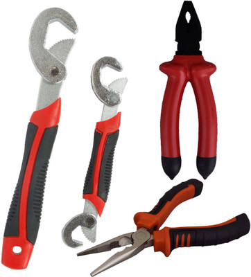 

Asraw Snap N Grip, Plier & Nose Plier Hand Tool Kit(3 Tools), Multicolor