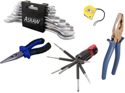 

Asraw Hand Tool Kit(13 Tools), Multicolor