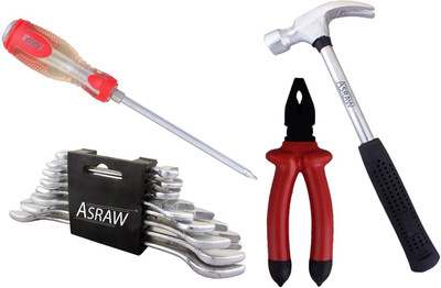 

Asraw Hand Tool Kit(12 Tools), Multicolor
