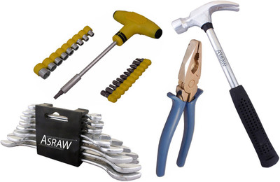 

Asraw Hand Tool Kit(12 Tools), Multicolor
