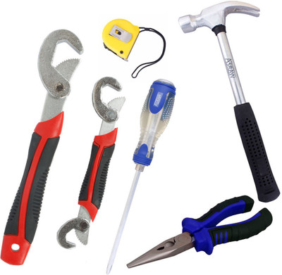 

Asraw Hand Tool Kit(6 Tools), Multicolor