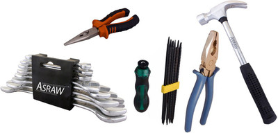 

Asraw Hand Tool Kit(13 Tools), Multicolor