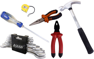 

Asraw Hand Tool Kit(14 Tools), Multicolor