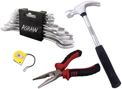 

Asraw Hand Tool Kit(12 Tools), Multicolor