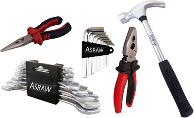 Asraw Hand Tool Kit(13 Tools), Multicolor