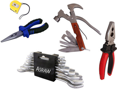 Asraw Hand Tool Kit(13 Tools), Multicolor