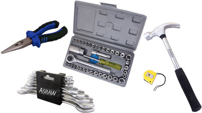 

Asraw Hand Tool Kit(13 Tools), Multicolor