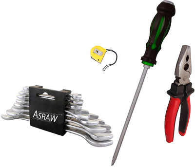 

Asraw Hand Tool Kit(12 Tools), Multicolor