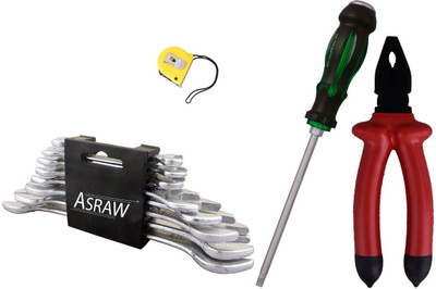 

Asraw Hand Tool Kit(12 Tools), Multicolor