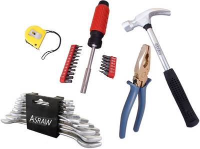 

Asraw Hand Tool Kit(13 Tools), Multicolor