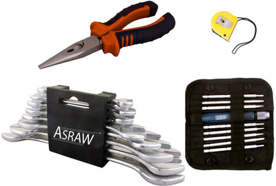 

Asraw Hand Tool Kit(12 Tools), Multicolor
