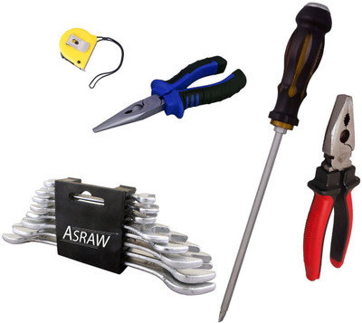 

Asraw Hand Tool Kit(13 Tools), Multicolor