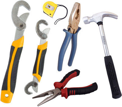 

Asraw Hand Tool Kit(6 Tools), Multicolor