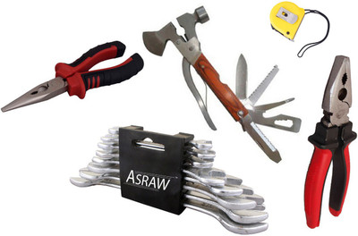 

Asraw Hand Tool Kit(13 Tools), Multicolor