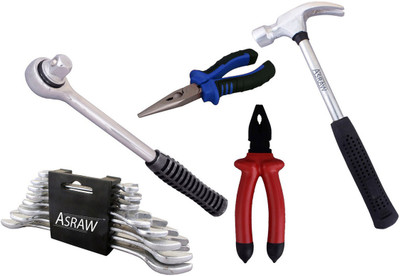

Asraw Hand Tool Kit(13 Tools), Multicolor