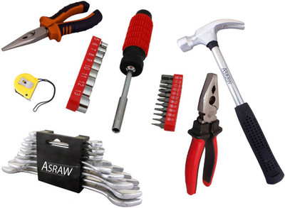 

Asraw Hand Tool Kit(14 Tools), Multicolor
