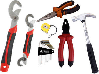 

Asraw Hand Tool Kit(7 Tools), Multicolor
