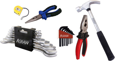 Asraw Hand Tool Kit(14 Tools), Multicolor