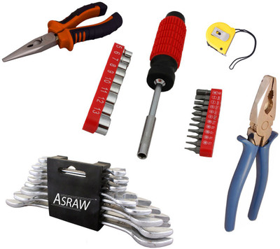 

Asraw Hand Tool Kit(13 Tools), Multicolor