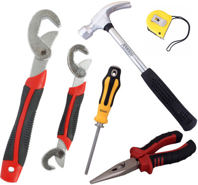 

Asraw Hand Tool Kit(6 Tools), Multicolor