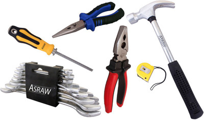 

Asraw Hand Tool Kit(14 Tools), Multicolor