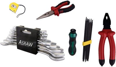 

Asraw Hand Tool Kit(13 Tools), Multicolor
