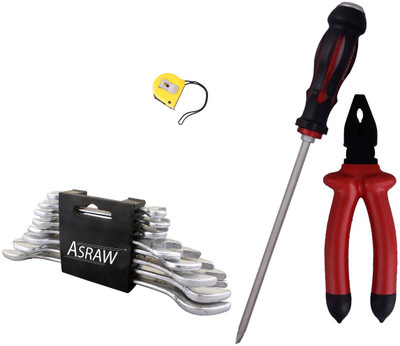 

Asraw Hand Tool Kit(12 Tools), Multicolor