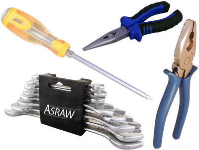 

Asraw Hand Tool Kit(12 Tools), Multicolor