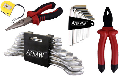 

Asraw Hand Tool Kit(13 Tools), Multicolor