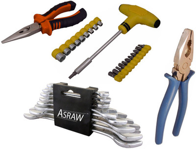

Asraw Hand Tool Kit(12 Tools), Multicolor