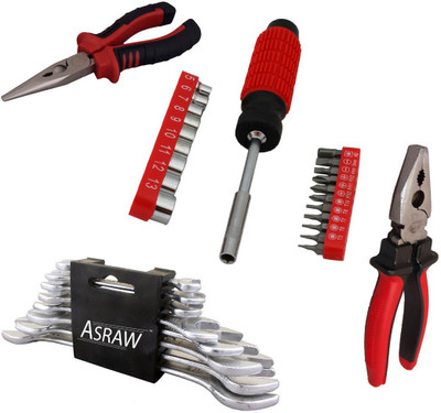 

Asraw Hand Tool Kit(12 Tools), Multicolor