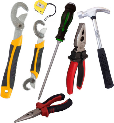 

Asraw Hand Tool Kit(7 Tools), Multicolor