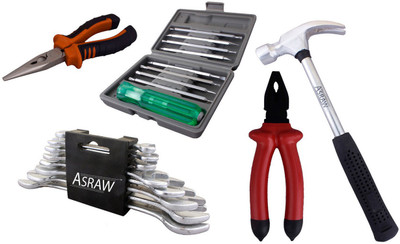 

Asraw Hand Tool Kit(13 Tools), Multicolor