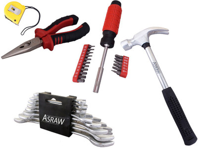 

Asraw Hand Tool Kit(13 Tools), Multicolor